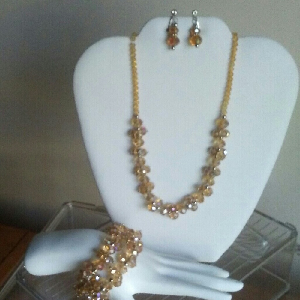 amber sparkle set